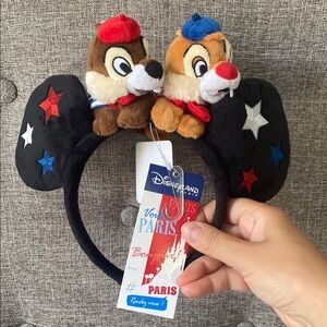 Paris Disneyland chip n dale ears NEW